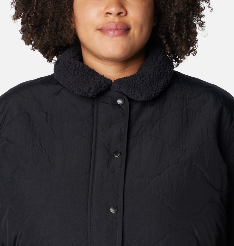 Thumbnail: Women's Birchwood Quilted Jacket - Plus Size, Color: Black, image 4