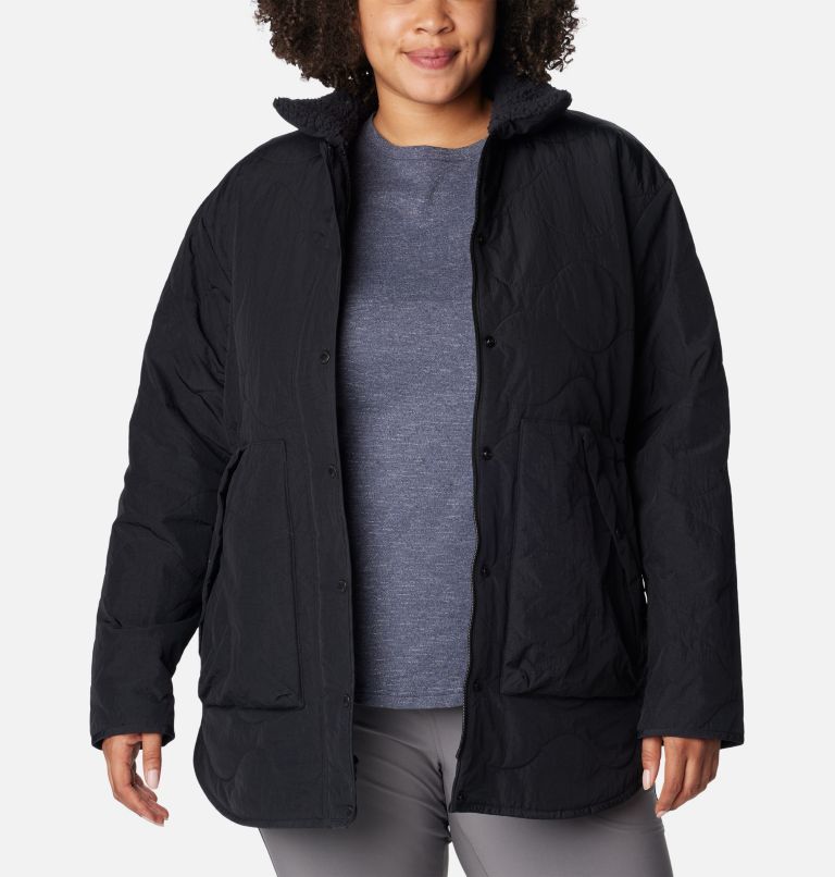 Women's Birchwood Quilted Jacket - Plus Size, Color: Black, image 6