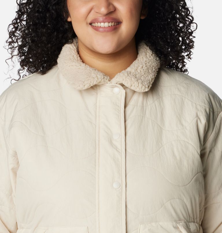 Thumbnail: Women's Birchwood Quilted Jacket - Plus Size, Color: Dark Stone, image 4