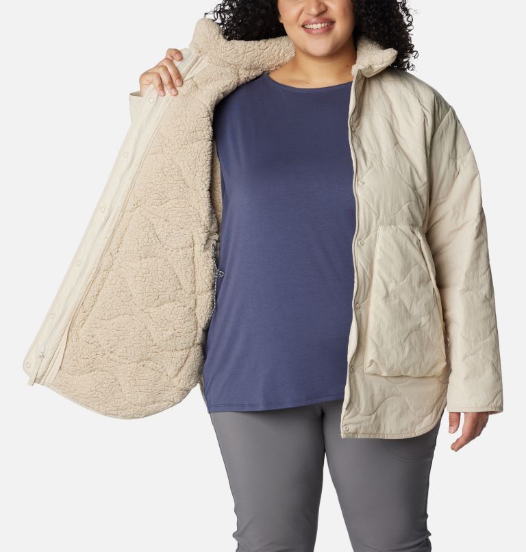 Women's Birchwood Quilted Jacket - Plus Size, Color: Dark Stone, image 5