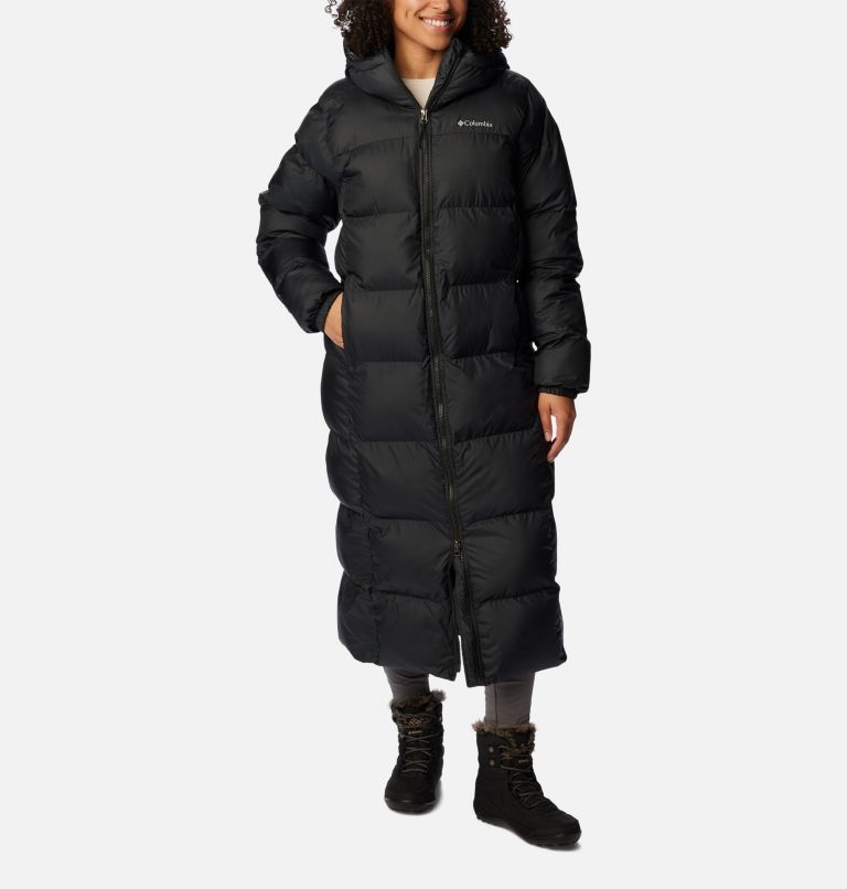 Manteau long Puffect pour femmes, Color: Black, image 1