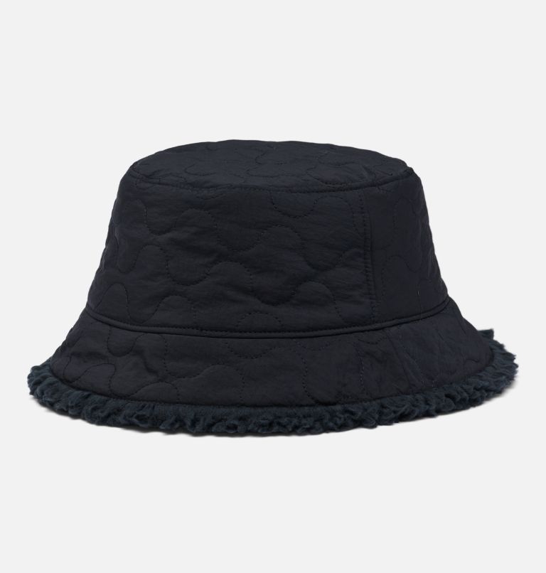 Unisex Winter Pass Reversible Sherpa Quilted Bucket Hat, Color: Black, Black, image 3