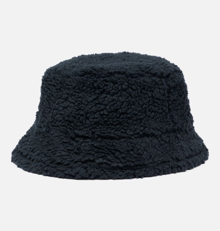 Unisex Winter Pass Reversible Sherpa Quilted Bucket Hat, Color: Black, Black, image 4