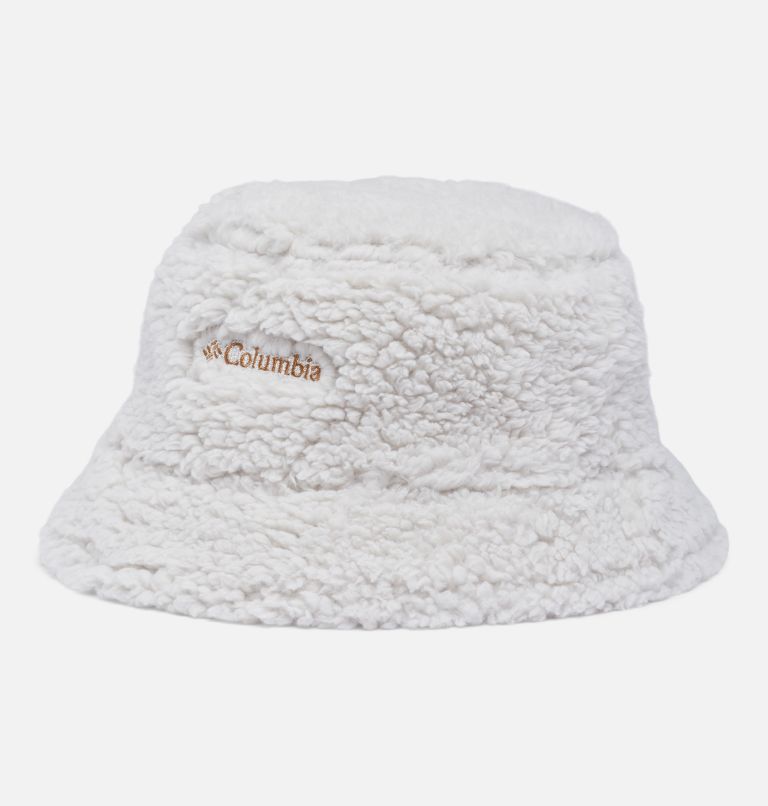 Thumbnail: Unisex Winter Pass Reversible Sherpa Quilted Bucket Hat, Color: Camel Brown, Dark Stone, image 2