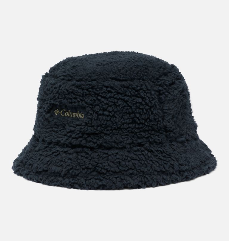 Unisex Winter Pass Reversible Sherpa Quilted Bucket Hat, Color: Stone Green, Black, image 2