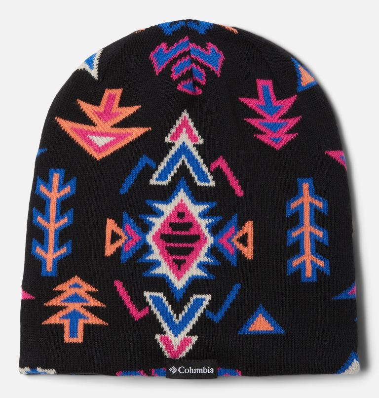 Belay Butte Beanie, Color: Black Woven Nature, Bright Indigo, image 2