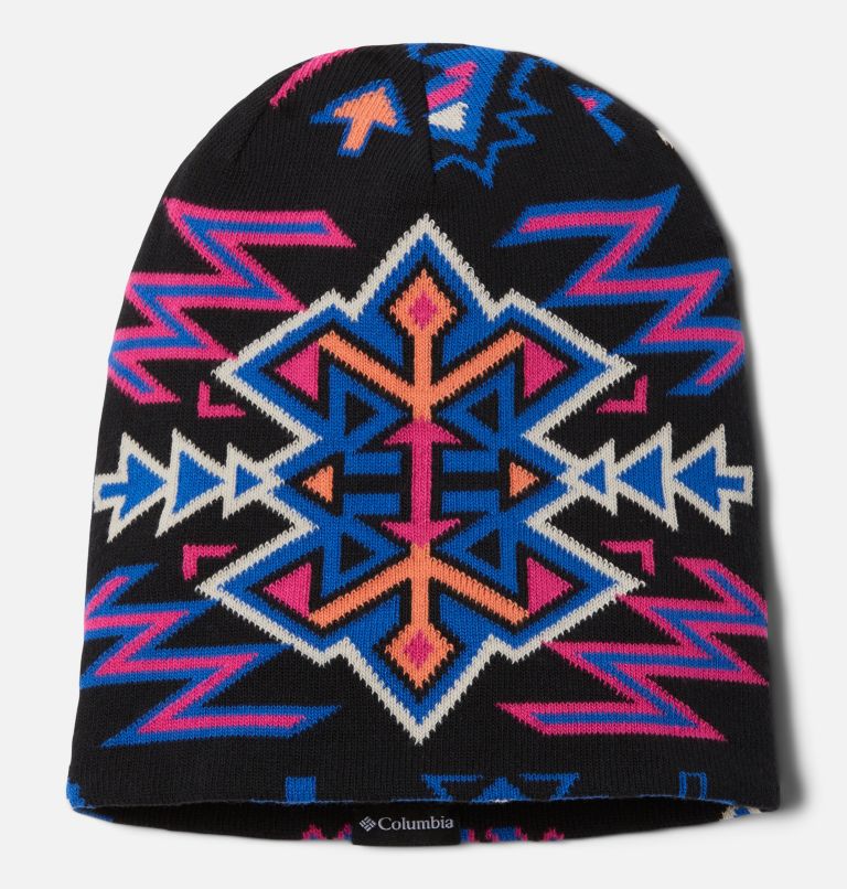 Belay Butte Beanie, Color: Black Woven Nature, Bright Indigo, image 1