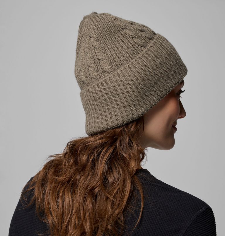 Women's Agate Pass Cable Knit Beanie, Color: Stone Green, image 4