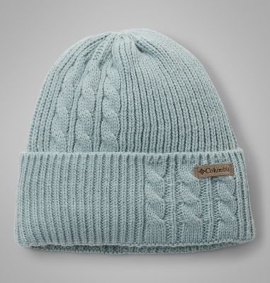 Women's Agate Pass Cable Knit Beanie, Color: Crushed Blue, image 3