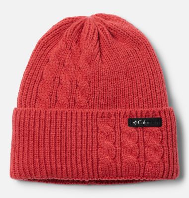Women's Agate Pass Cable Knit Beanie, Color: Daredevil, image 1