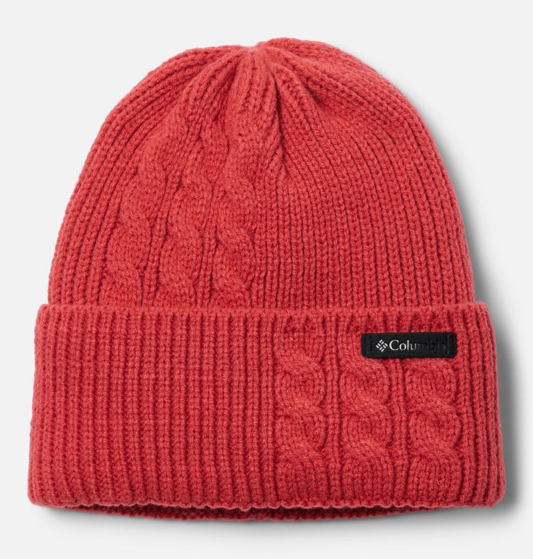 Women's Agate Pass Cable Knit Beanie, Color: Daredevil, image 1