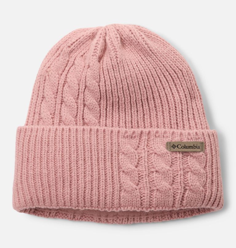 Women's Agate Pass Cable Knit Beanie, Color: Eraser Pink, image 1