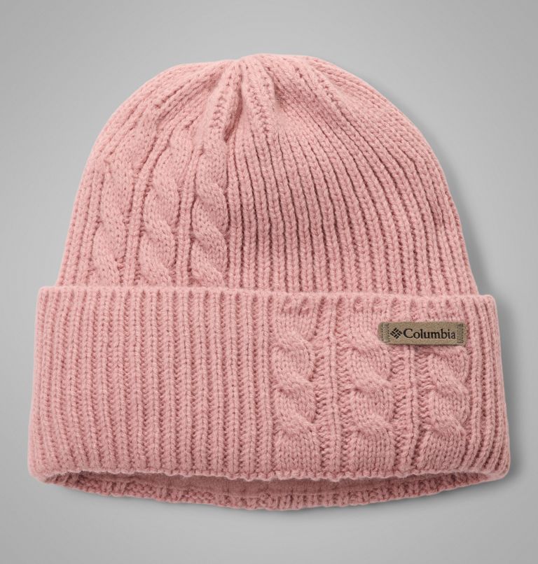 Women's Agate Pass Cable Knit Beanie, Color: Eraser Pink, image 1