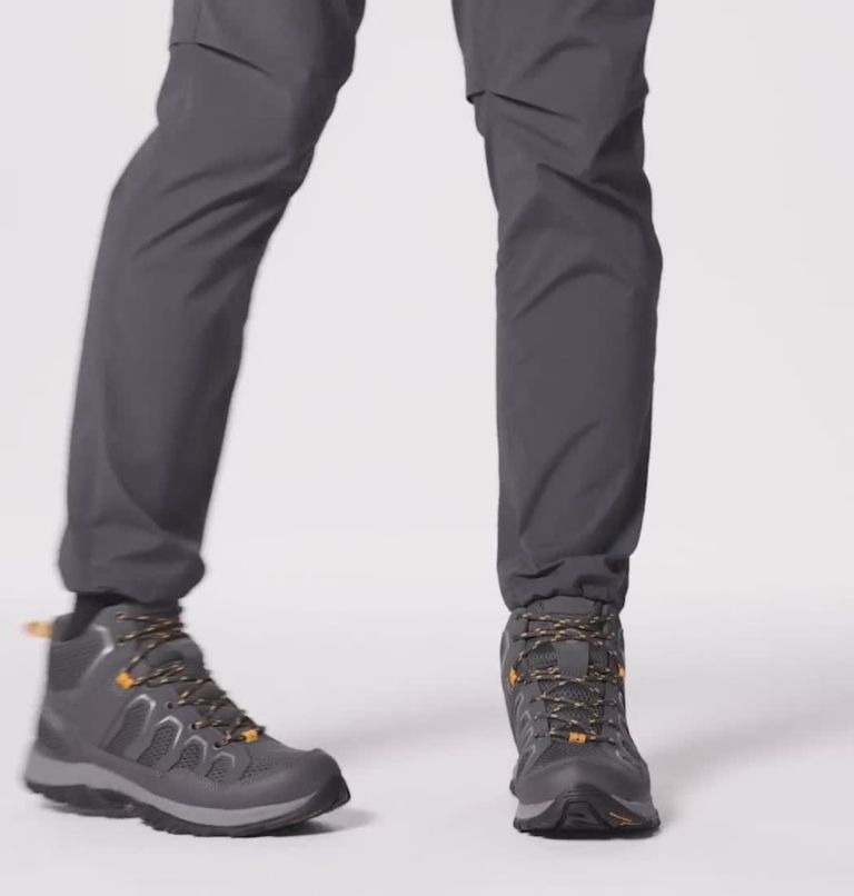 Men's Granite Trail Waterproof Boot, Color: Dark Grey, Raw Honey