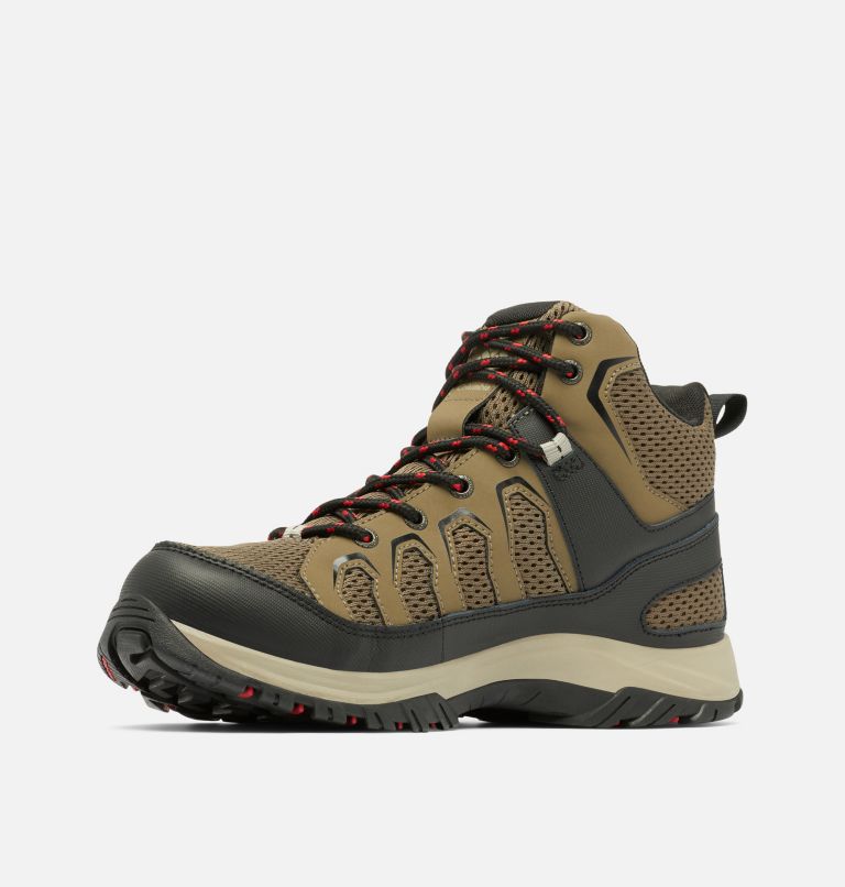 Chaussure mi-montante imperméable Granite Trail pour hommes, Color: Mud, Black, image 6