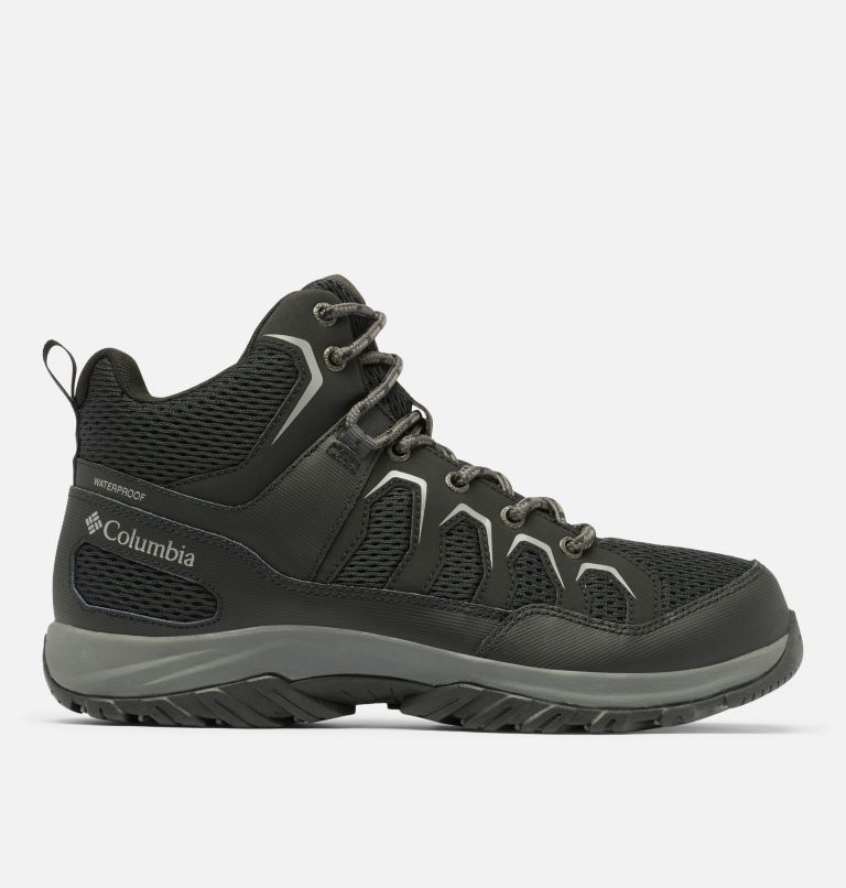 Thumbnail: Men's Granite Trail Mid Waterproof Shoe - Wide, Color: Black, Ti Grey Steel, image 1