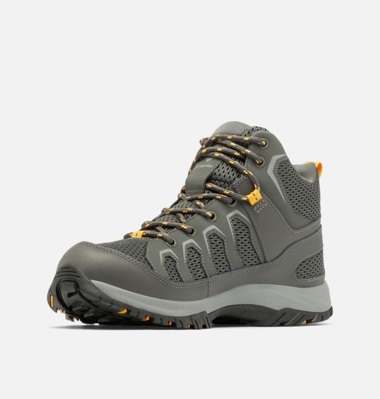 Men's Granite Trail Waterproof Boot - Wide, Color: Dark Grey, Raw Honey, image 6