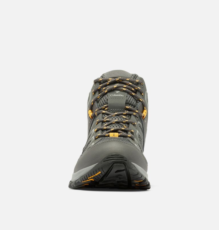 Thumbnail: Men's Granite Trail Mid Waterproof Shoe - Wide, Color: Dark Grey, Raw Honey, image 7