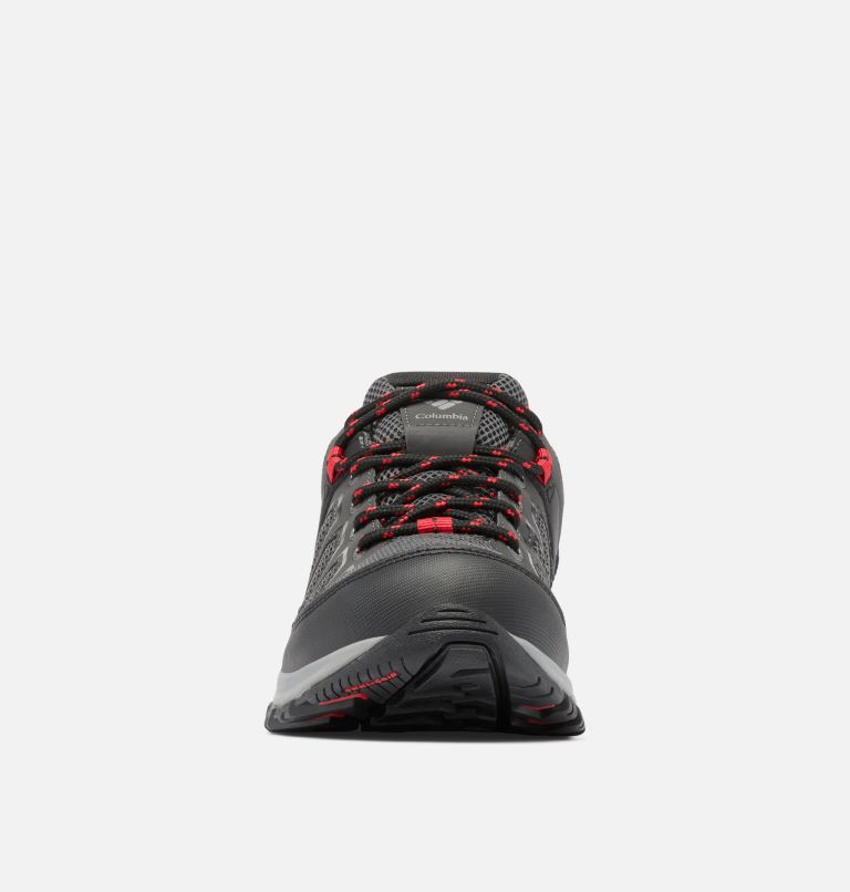 Thumbnail: Men's Granite Trail Waterproof Shoe, Color: Shark, Mountain Red, image 7