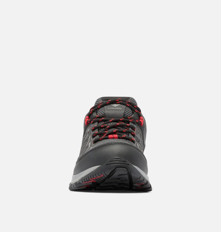 Men's Granite Trail Waterproof Shoe - Wide, Color: Shark, Mountain Red, image 7
