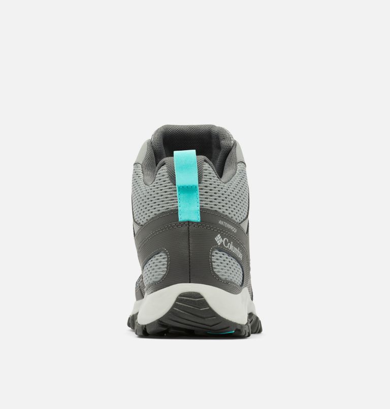 Women's Granite Trail Waterproof Boot, Color: Ti Grey Steel, Bright Aqua, image 2