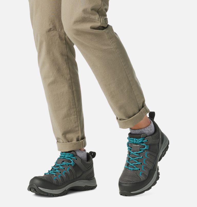Thumbnail: Women's Granite Trail Waterproof Shoe, Color: Shark, River Blue, image 10