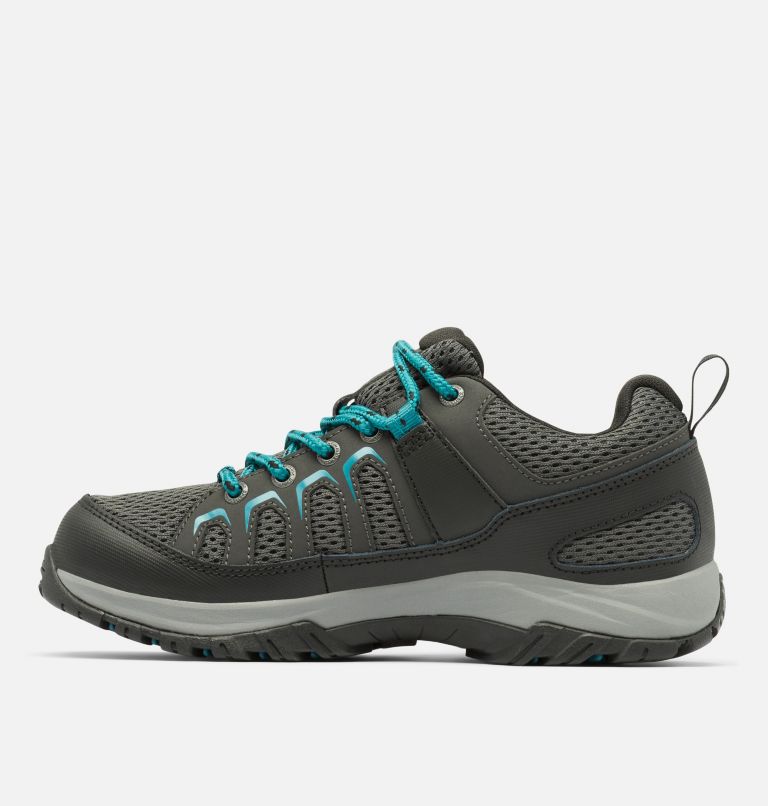 Women's Granite Trail Waterproof Shoe, Color: Shark, River Blue, image 5