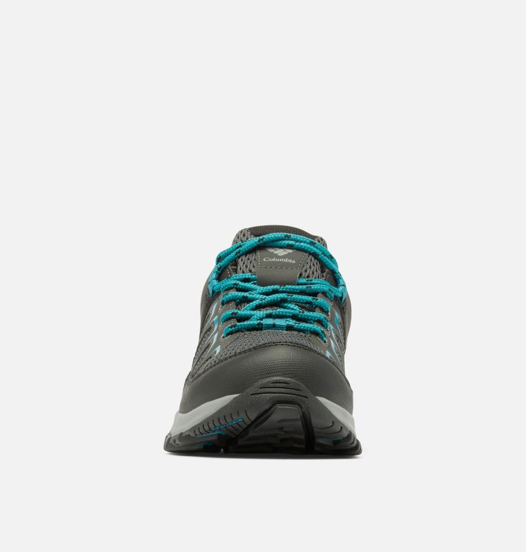 Women's Granite Trail Waterproof Shoe, Color: Shark, River Blue, image 7