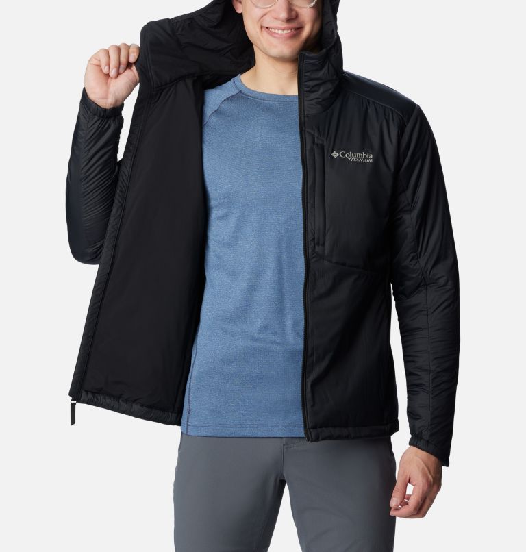 Men's Silver Leaf Stretch Insulated Jacket, Color: Black, image 5