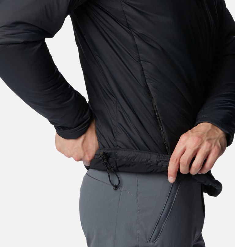Men's Silver Leaf Stretch Insulated Jacket, Color: Black, image 6