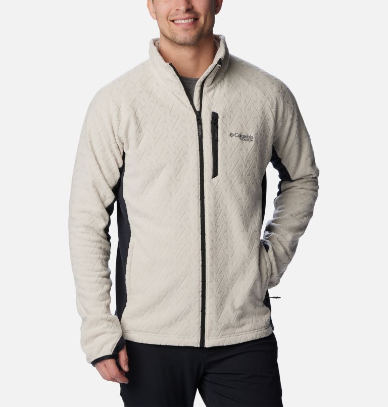 Columbia Titanium Full-Zip Fleece Jacket Grey \ Black Small