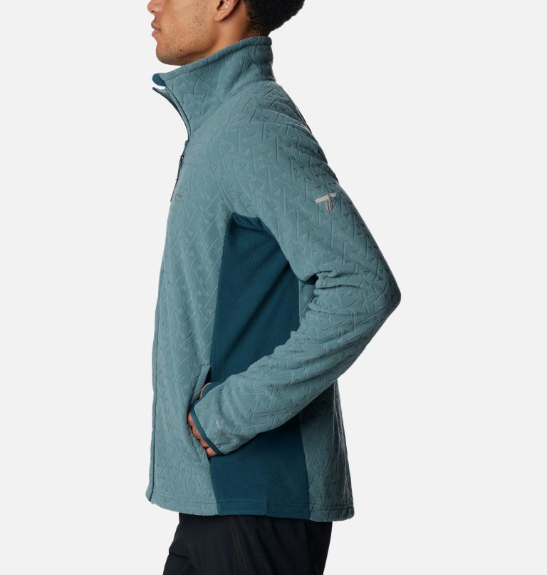 Thumbnail: Men's Titan Pass 3.0 Full Zip Fleece Jacket, Color: Metal, Night Wave, image 3