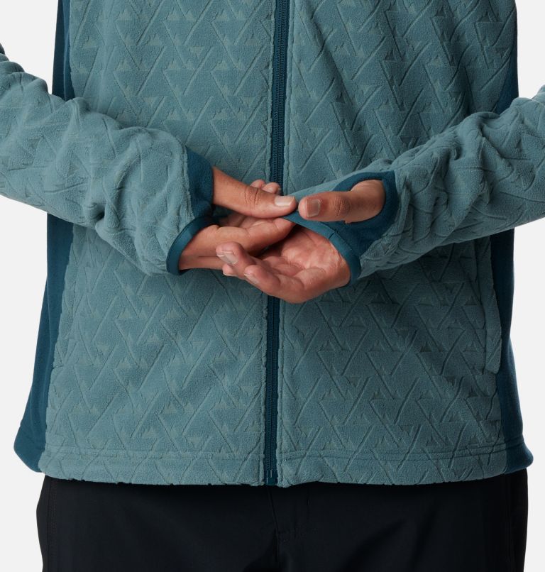 Thumbnail: Men's Titan Pass 3.0 Full Zip Fleece Jacket, Color: Metal, Night Wave, image 6