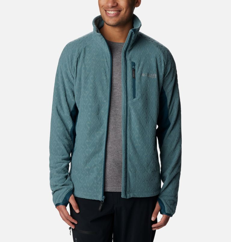 Men's Titan Pass 3.0 Full Zip Fleece Jacket, Color: Metal, Night Wave, image 8