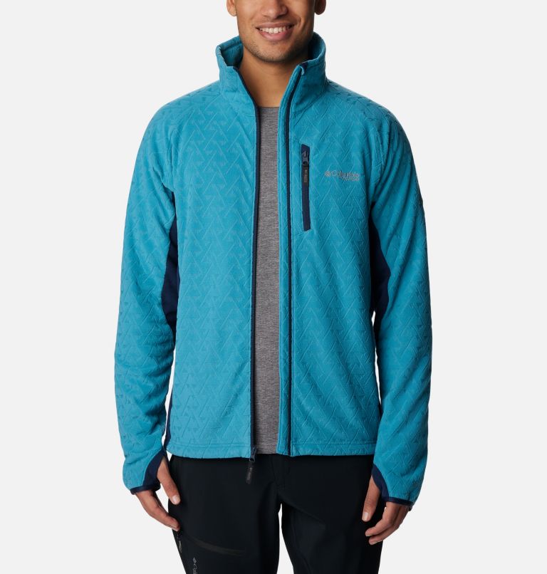 Men's Titan Pass 3.0 Full Zip Fleece Jacket, Color: Shasta, Collegiate Navy, image 8