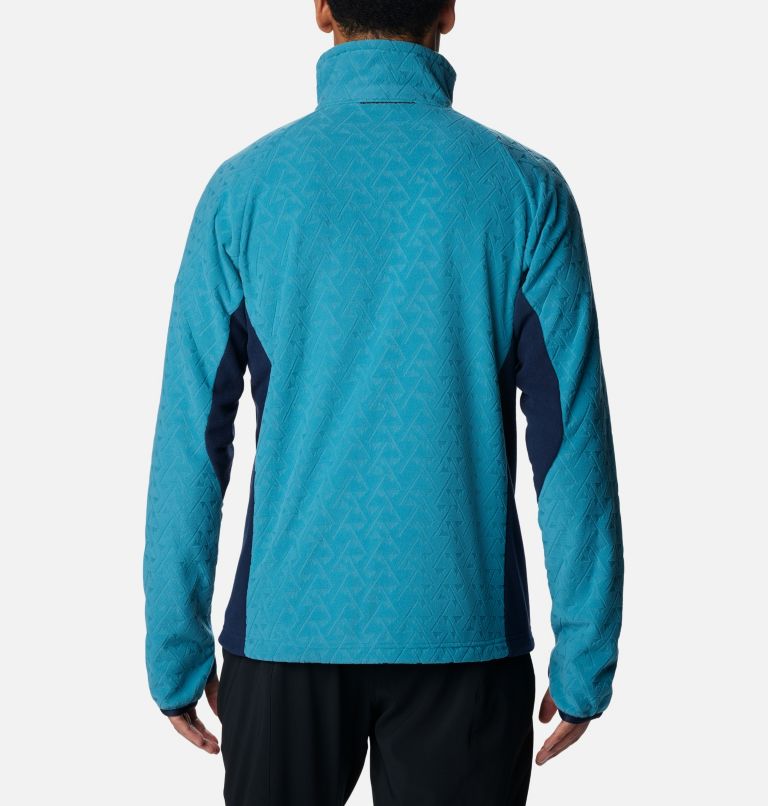 Thumbnail: Men's Titan Pass 3.0 Full Zip Fleece Jacket, Color: Shasta, Collegiate Navy, image 2