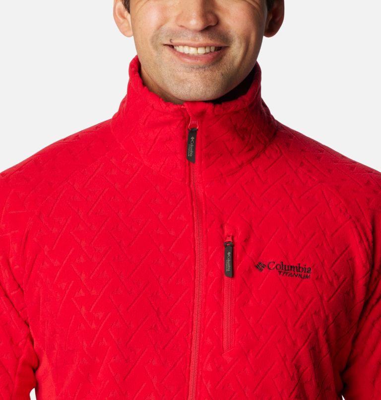 Men's Titan Pass 3.0 Full Zip Fleece Jacket, Color: Mountain Red, image 4