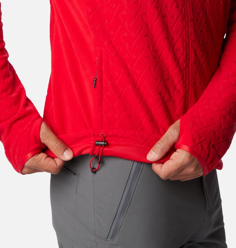 Thumbnail: Men's Titan Pass 3.0 Full Zip Fleece Jacket, Color: Mountain Red, image 7