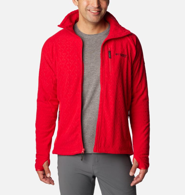 Thumbnail: Men's Titan Pass 3.0 Full Zip Fleece Jacket, Color: Mountain Red, image 8