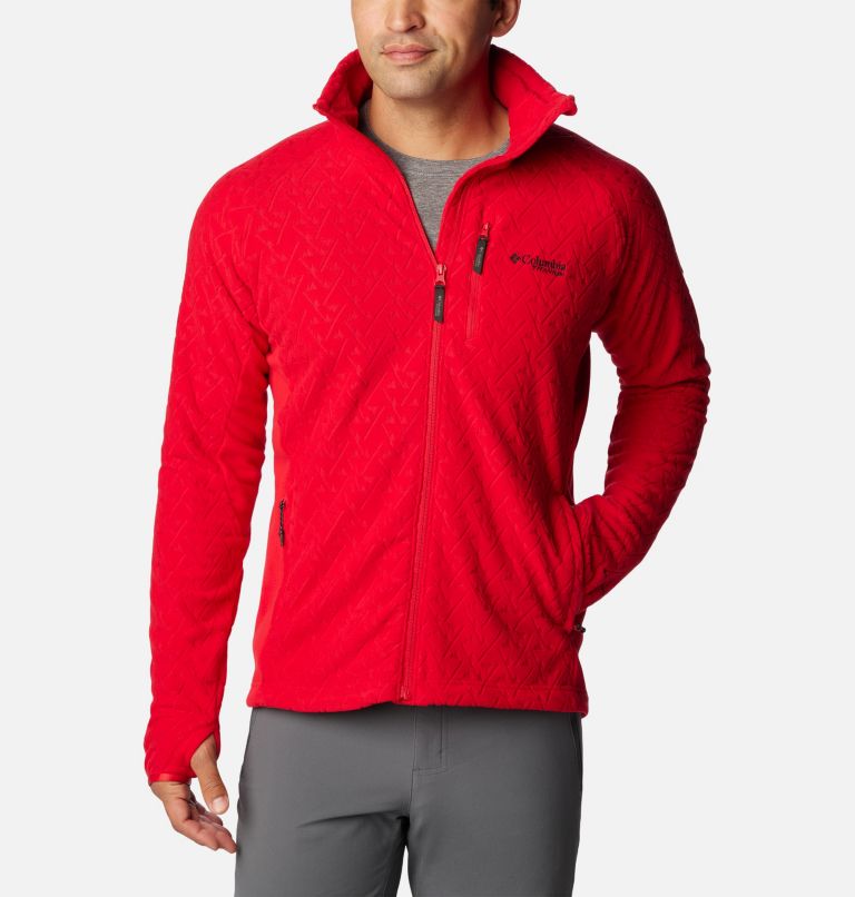 Thumbnail: Men's Titan Pass 3.0 Full Zip Fleece Jacket, Color: Mountain Red, image 1