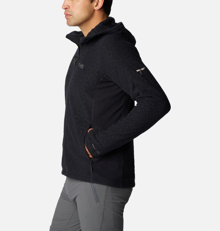 Thumbnail: Men's Titan Pass 3.0 Hooded Technical Fleece Jacket, Color: Black, image 3