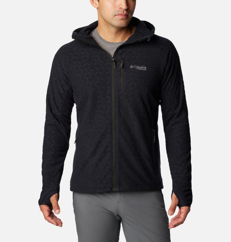 Men's Titan Pass 3.0 Hooded Technical Fleece Jacket, Color: Black, image 1