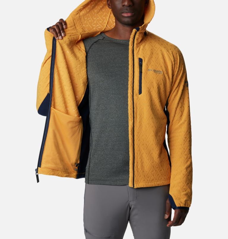 Mens yellow best sale fleece jacket