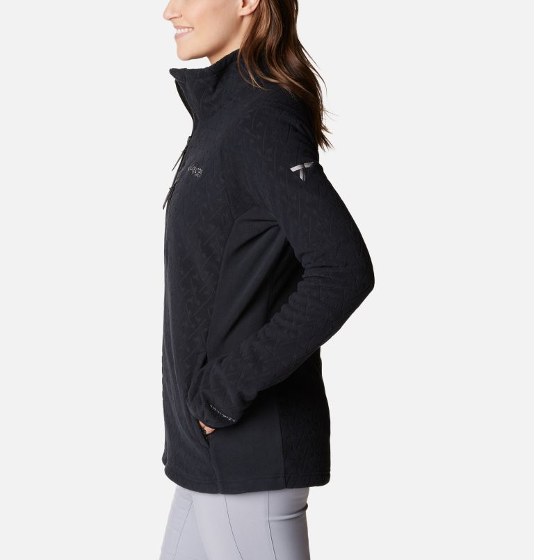 Women's Titan Pass 3.0 Technical Fleece Jacket, Color: Black, image 3