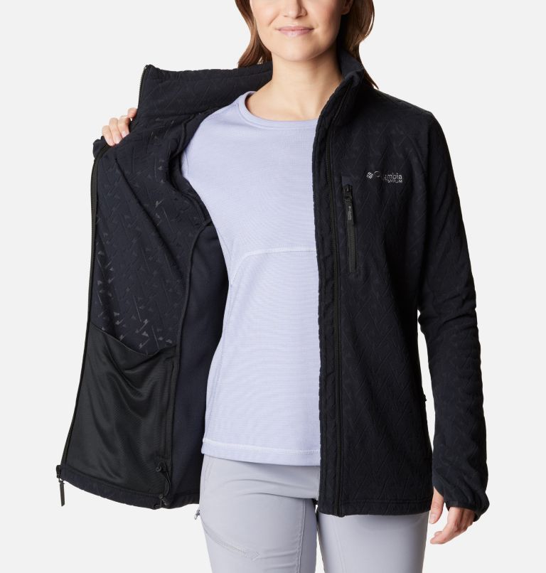 Women's Titan Pass 3.0 Full Zip Fleece Jacket, Color: Black, image 5