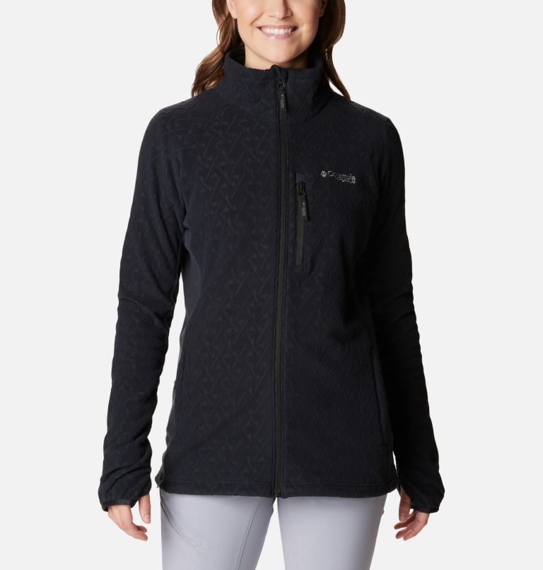 Women's Titan Pass 3.0 Full Zip Fleece Jacket, Color: Black, image 1
