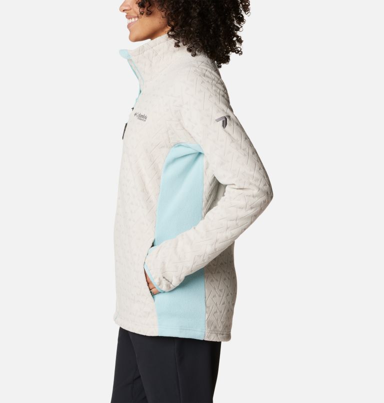 Titan Pass 3.0 Full Zip Fleece | 278 | XS, Color: Dark Stone, Aqua Haze, image 3