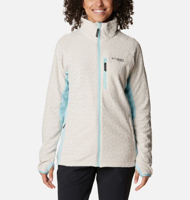 White fuzzy best sale columbia jacket