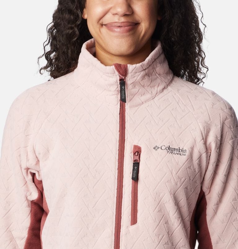 Columbia pink fleece online jacket