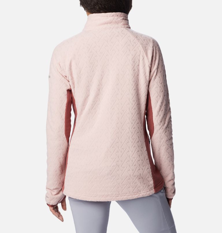 Women's Titan Pass 3.0 Full Zip Fleece Jacket, Color: Dusty Pink, Beetroot, image 2